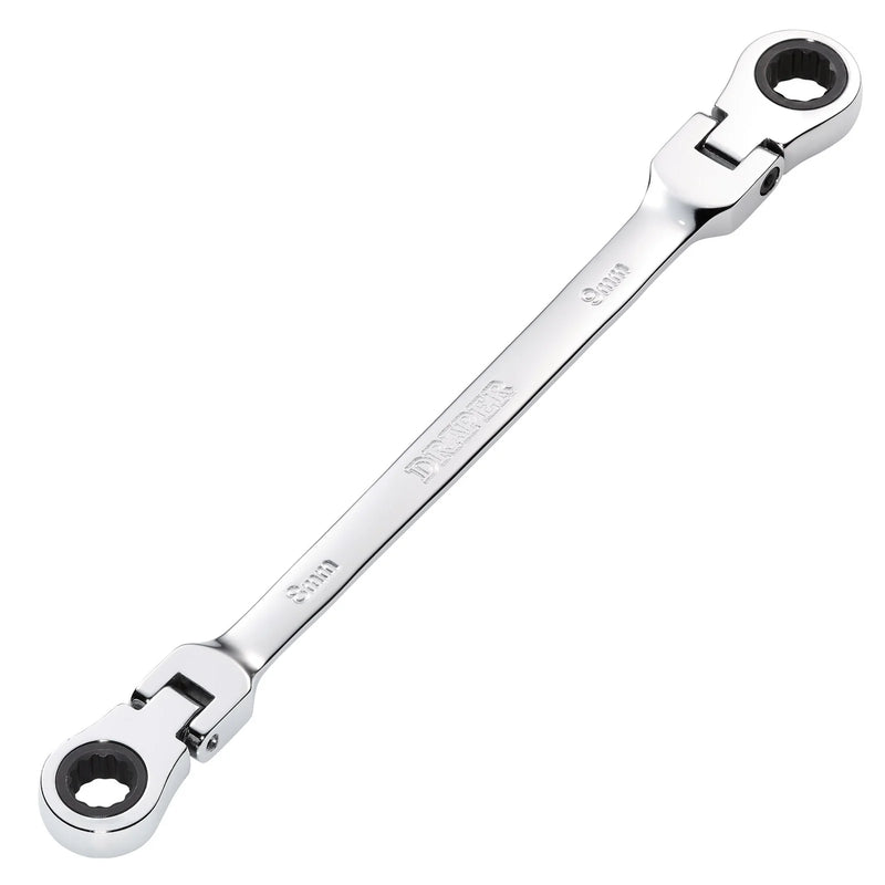 Draper HI-TORQ® Ratchet Spanner 8 x 9mm Flexible Head