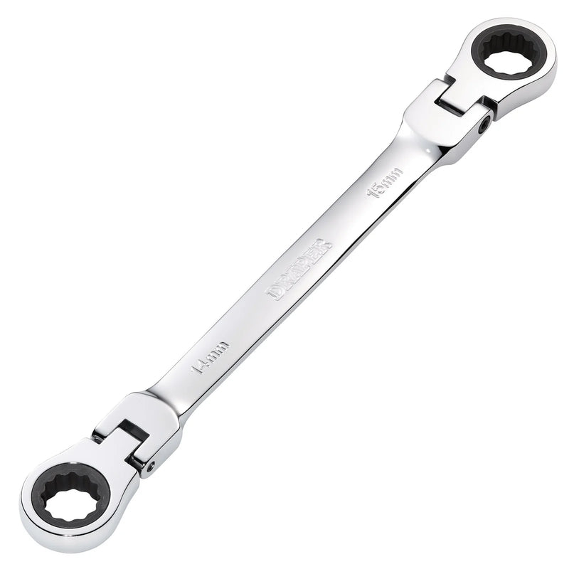 Draper HI-TORQ® Ratchet Spanner 14x15mm Flexible Head