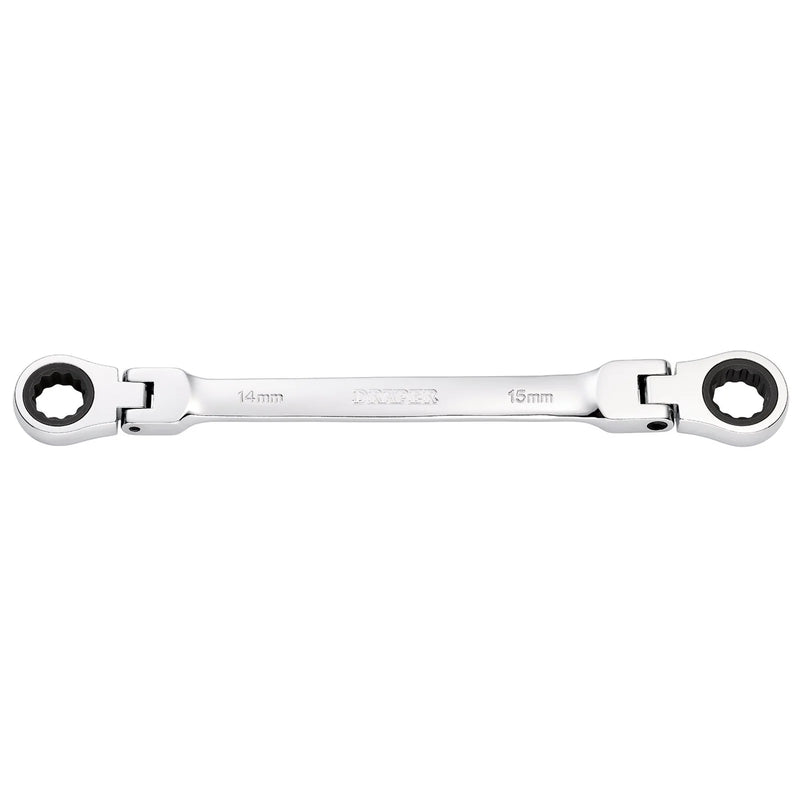 Draper HI-TORQ® Ratchet Spanner 14x15mm Flexible Head