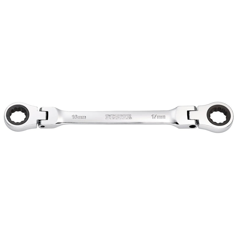 Draper HI-TORQ® Ratchet Spanner 16x17mm Flexible Head