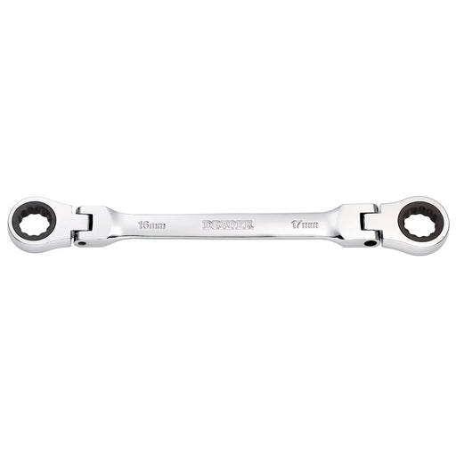 Draper HI-TORQ® Ratchet Spanner 16x17mm Flexible Head