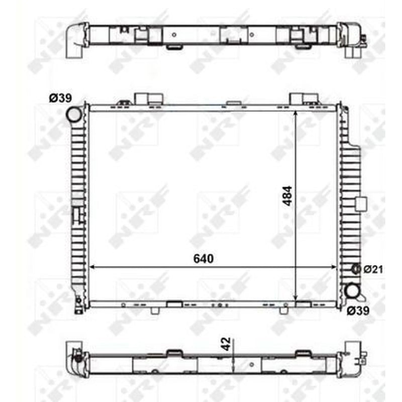 NRF Engine Radiator 56139