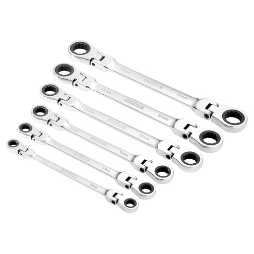 Draper HI-TORQ® Ratchet Spanner Set 6 Piece Metric Flexible Head