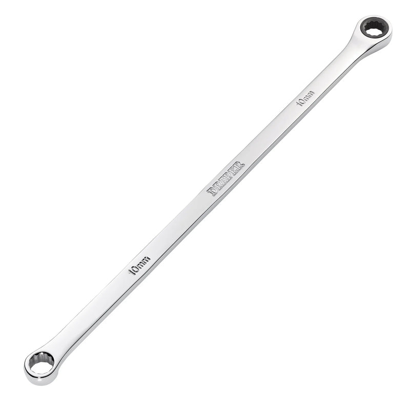 Draper HI-TORQ® Metric Extra-Long Double Ring Ratchet Spanner