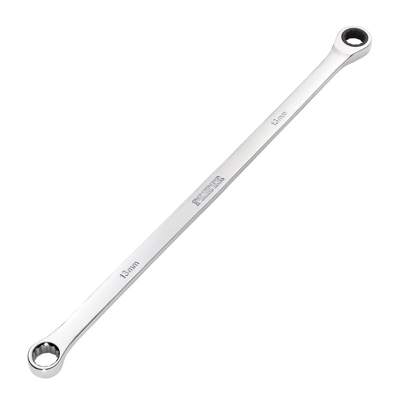 Draper HI-TORQ® Metric Extra-Long Double Ring Ratchet Spanner