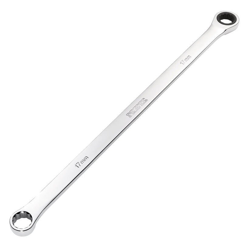 Draper HI-TORQ® Metric Extra-Long Double Ring Ratchet Spanner