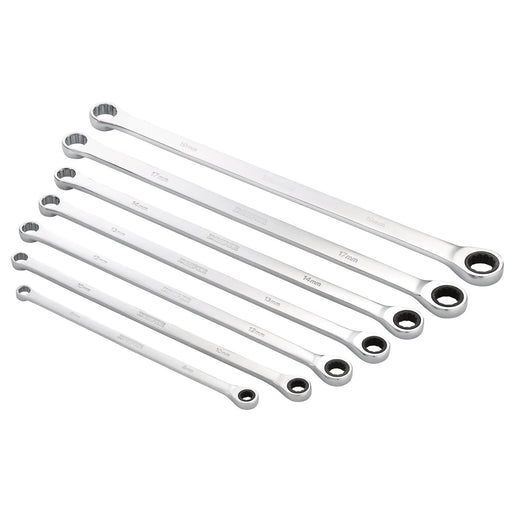 Draper HI-TORQ® Ratchet Spanner Set 7 Piece Extra-Long