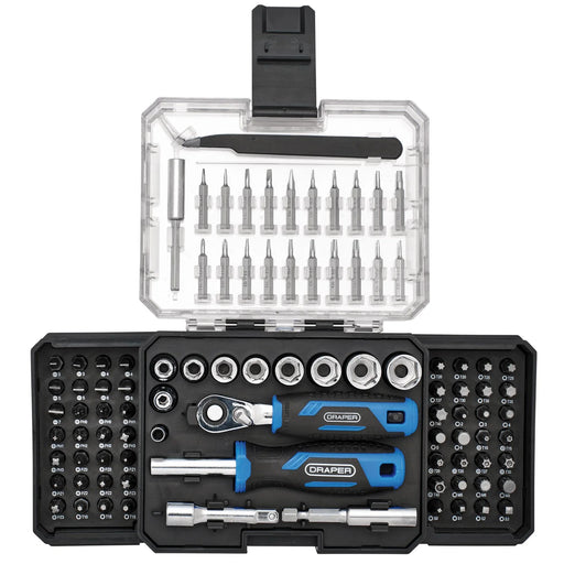Draper Ratchet and Screwdriver Bit Set 92 Piece