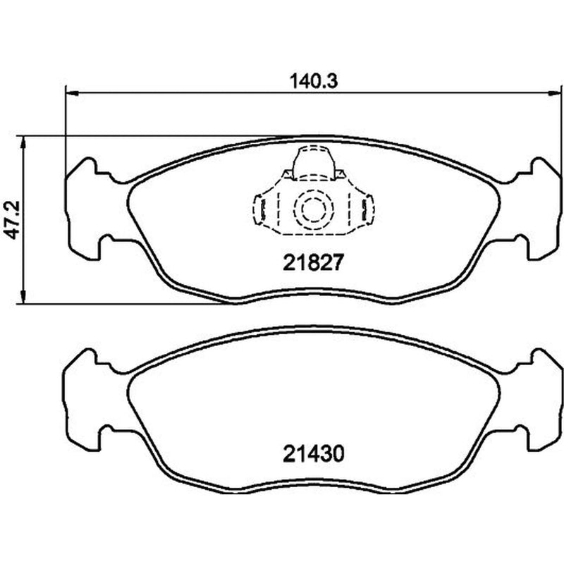 DON Front Brake Pad Set PCP1522