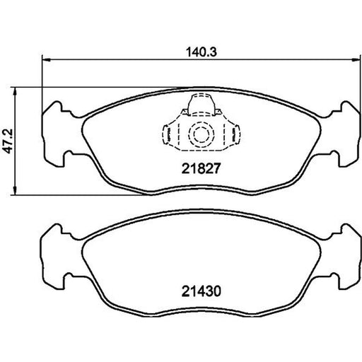 DON Front Brake Pad Set PCP1522