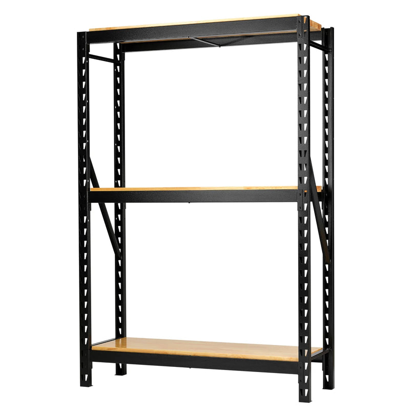 Bunker 14 Piece Modular 3 Tier Racking with Hardwood Shelving