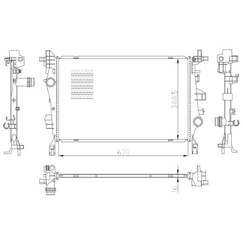 NRF Engine Radiator 59286