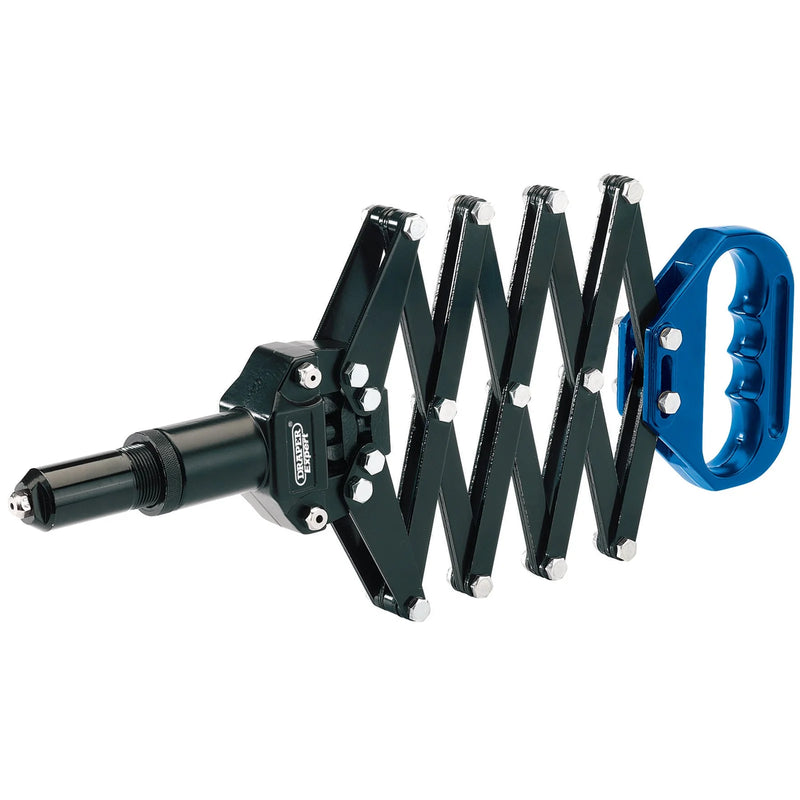 Draper Expert Lazy Tong Riveter 4 Nozzles for 2.4-4.8mm Rivets