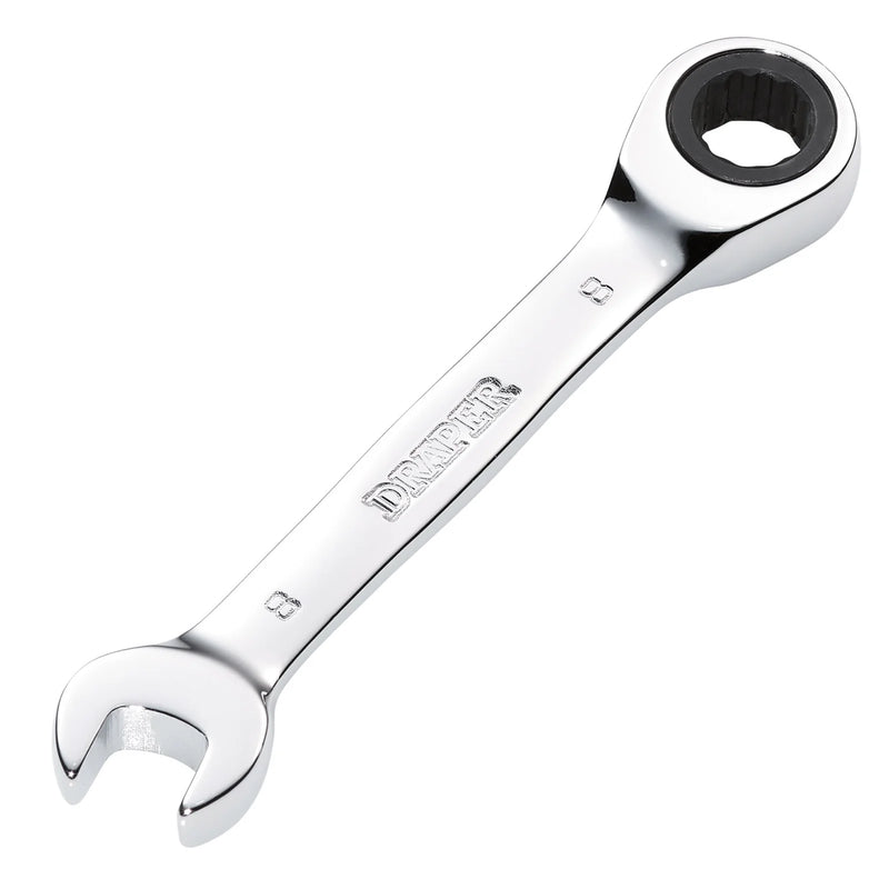 Draper HI-TORQ® Metric Stubby Ratchet Combination Spanner - Various Lengths