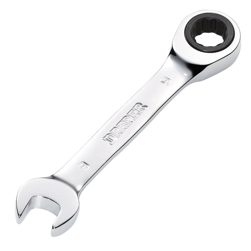 Draper HI-TORQ® Metric Stubby Ratchet Combination Spanner - Various Lengths