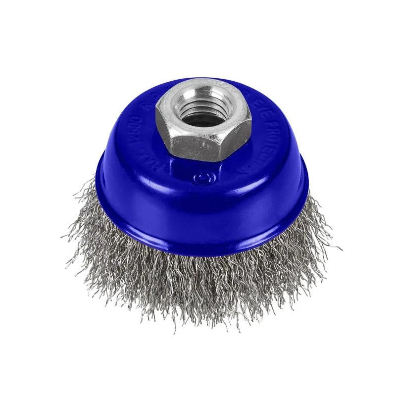BlueSpot Tools Steel Wire Cup Brush M14 X 2 65-100mm
