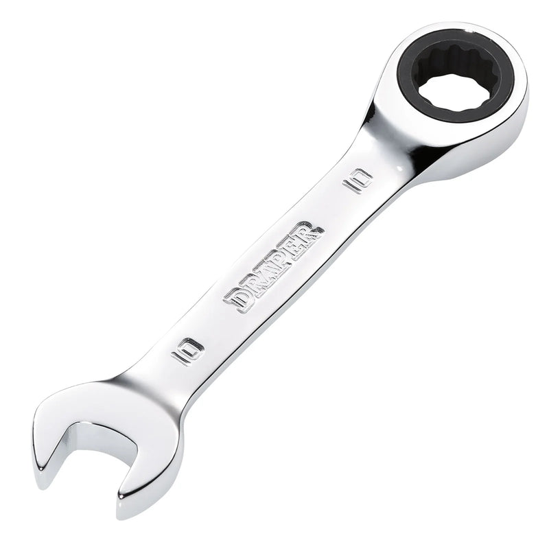 Draper HI-TORQ® Metric Stubby Ratchet Combination Spanner - Various Lengths