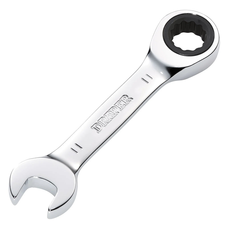 Draper HI-TORQ® Metric Stubby Ratchet Combination Spanner - Various Lengths