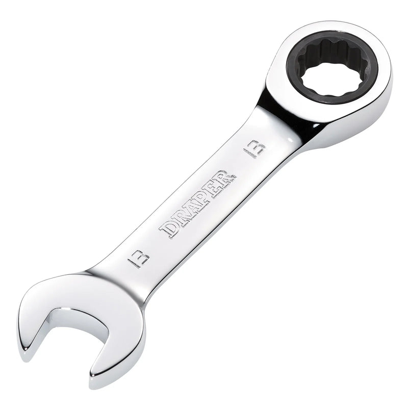 Draper HI-TORQ® Metric Stubby Ratchet Combination Spanner - Various Lengths