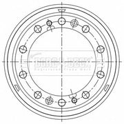 Borg & Beck Brake Drum Assembly Rear BBR32574