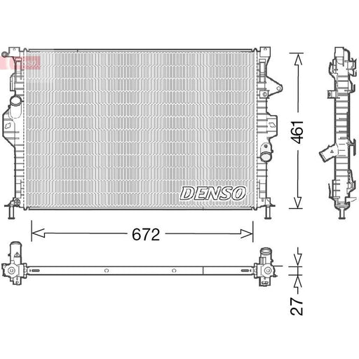 Denso Engine Radiator DRM10048