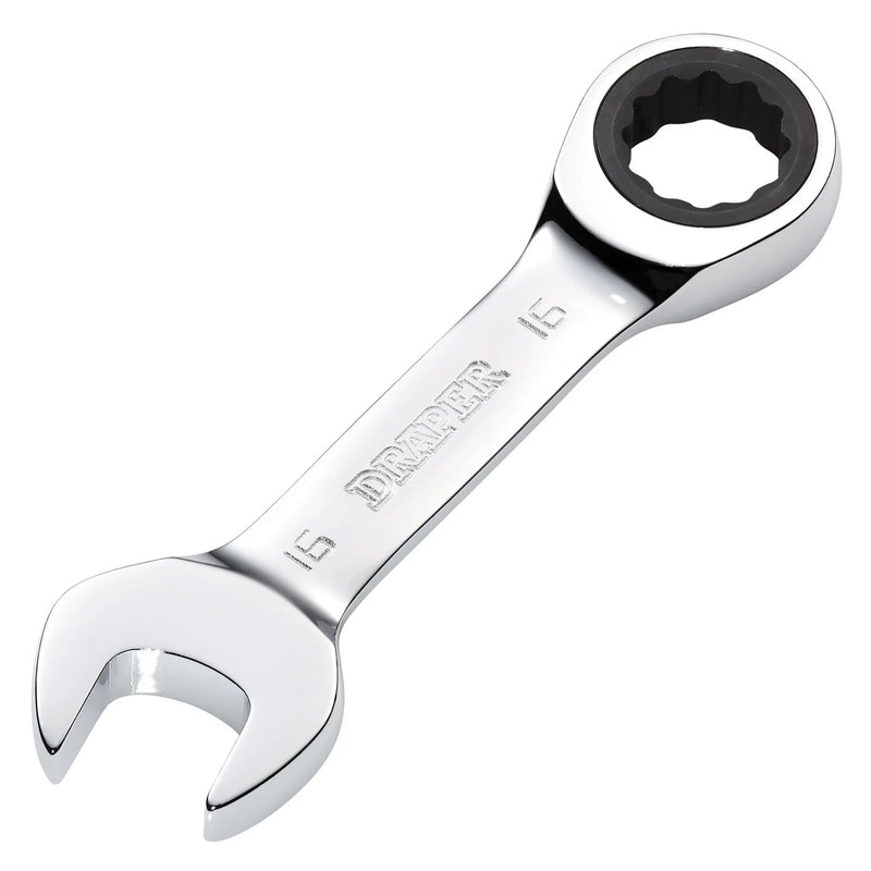 Draper HI-TORQ® Metric Stubby Ratchet Combination Spanner - Various Lengths