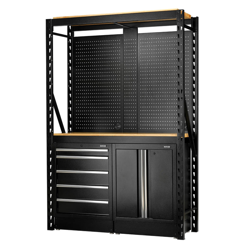 Bunker Modular Storage Combo 15 Piece 1500mm Racking with Shelving