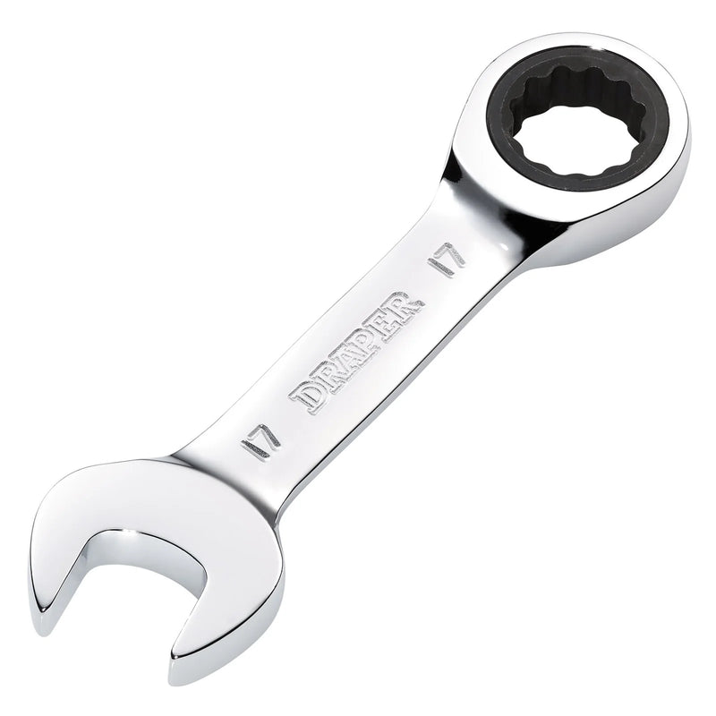 Draper HI-TORQ® Metric Stubby Ratchet Combination Spanner - Various Lengths