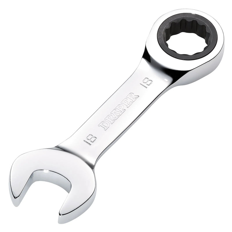Draper HI-TORQ® Metric Stubby Ratchet Combination Spanner - Various Lengths