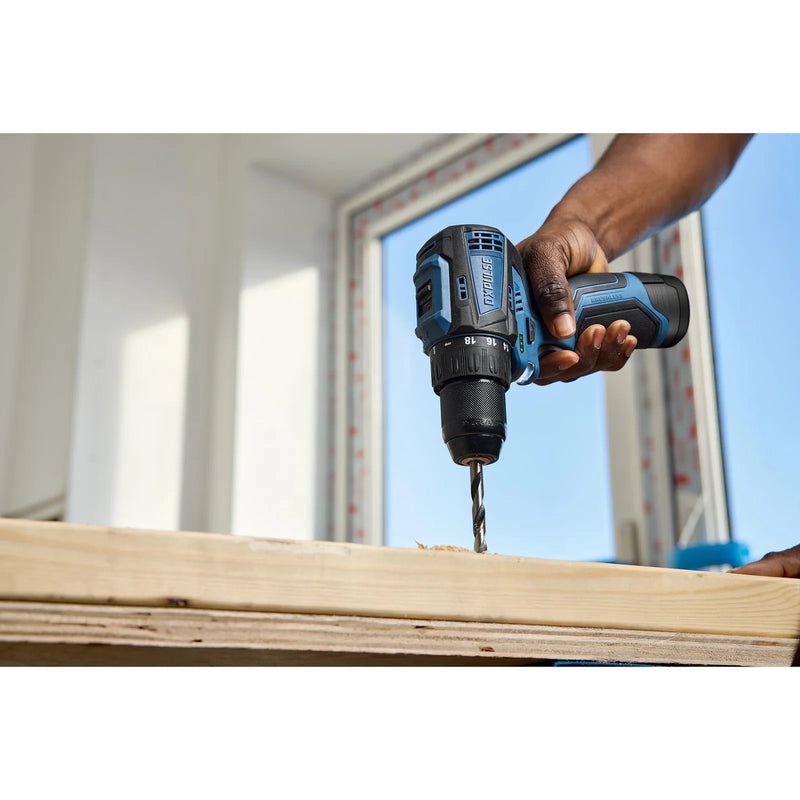 DXPULSE 12V Brushless Drill Driver Kit with 2 x 2.0Ah Batteries
