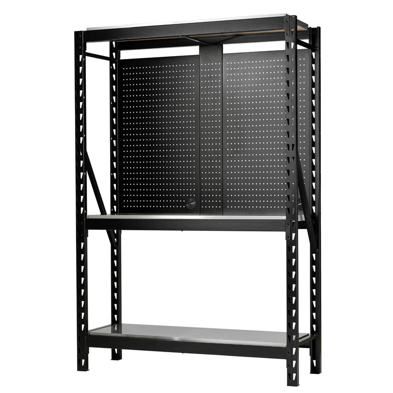 Bunker 17 Piece Modular 3 Tier Racking with Stainless Steel Shelving