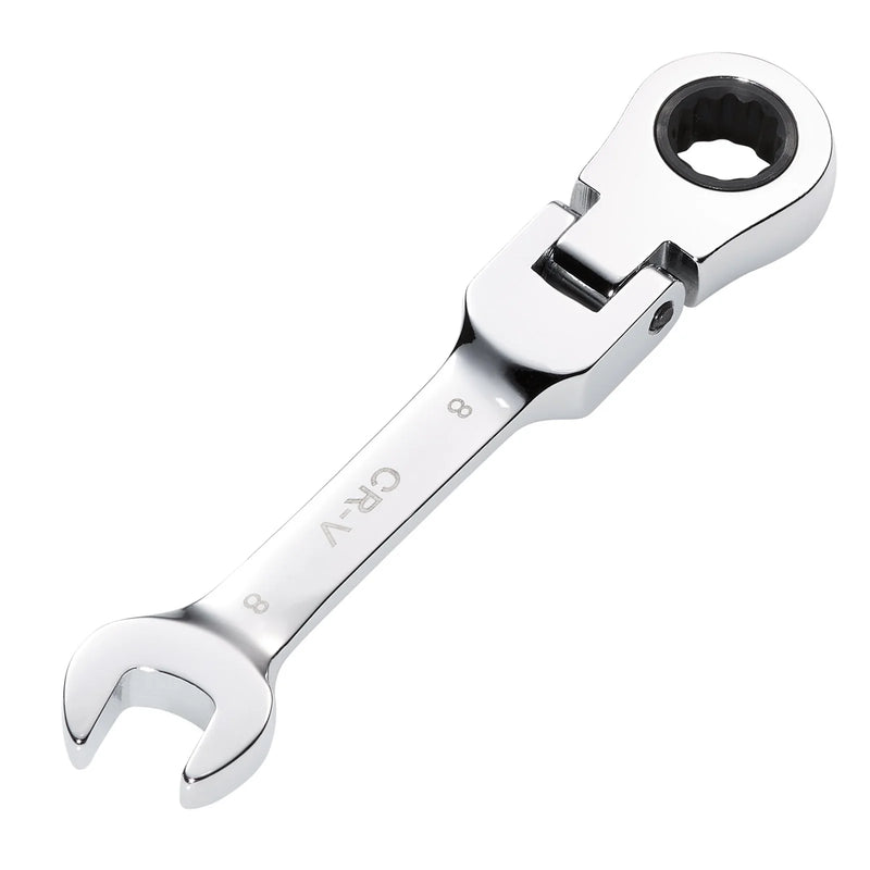 Draper HI-TORQ® Metric Stubby Flexible Head Ratchet Combination Spanner