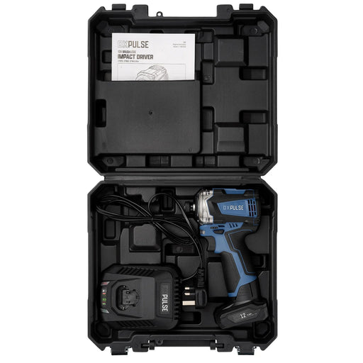 DXPULSE 12V Brushless Impact Driver Kit with 5.0Ah Battery