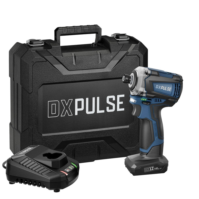DXPULSE 12V Brushless Impact Driver Kit with 5.0Ah Battery