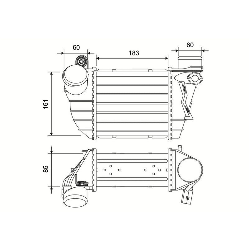 Valeo Intercooler (Charge Air Cooler) 881587