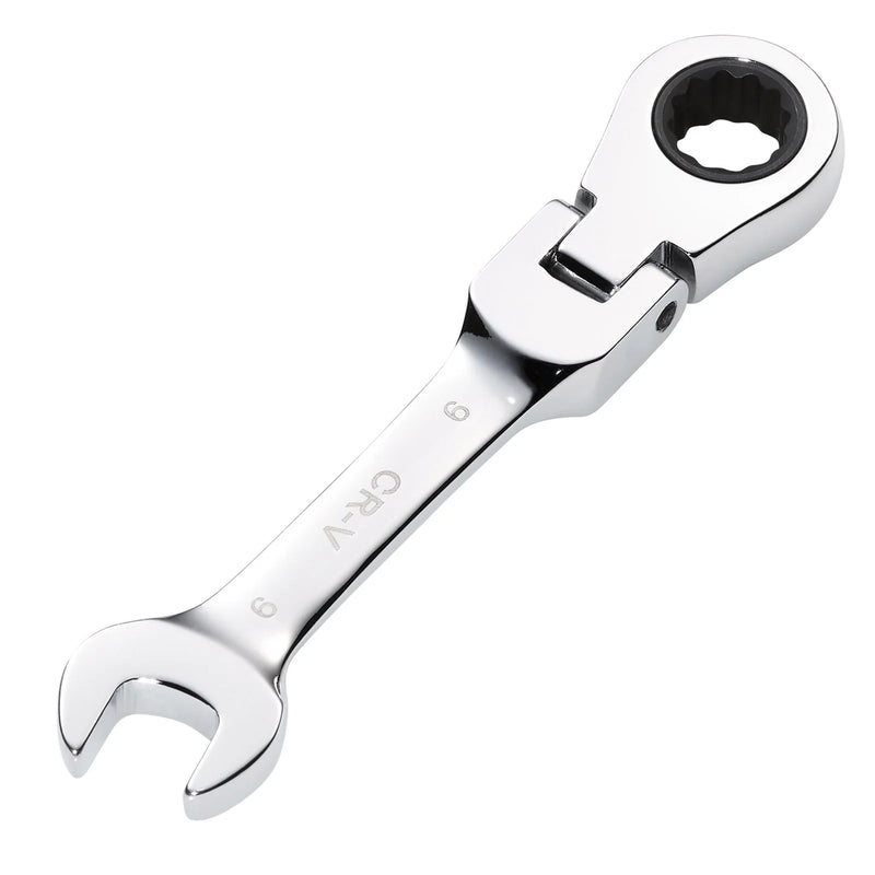 Draper HI-TORQ® Metric Stubby Flexible Head Ratchet Combination Spanner