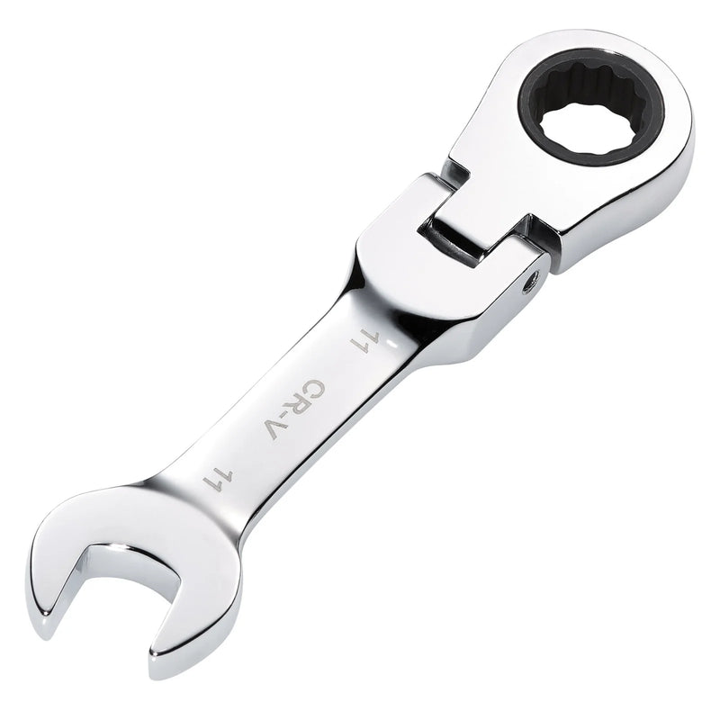 Draper HI-TORQ® Metric Stubby Flexible Head Ratchet Combination Spanner
