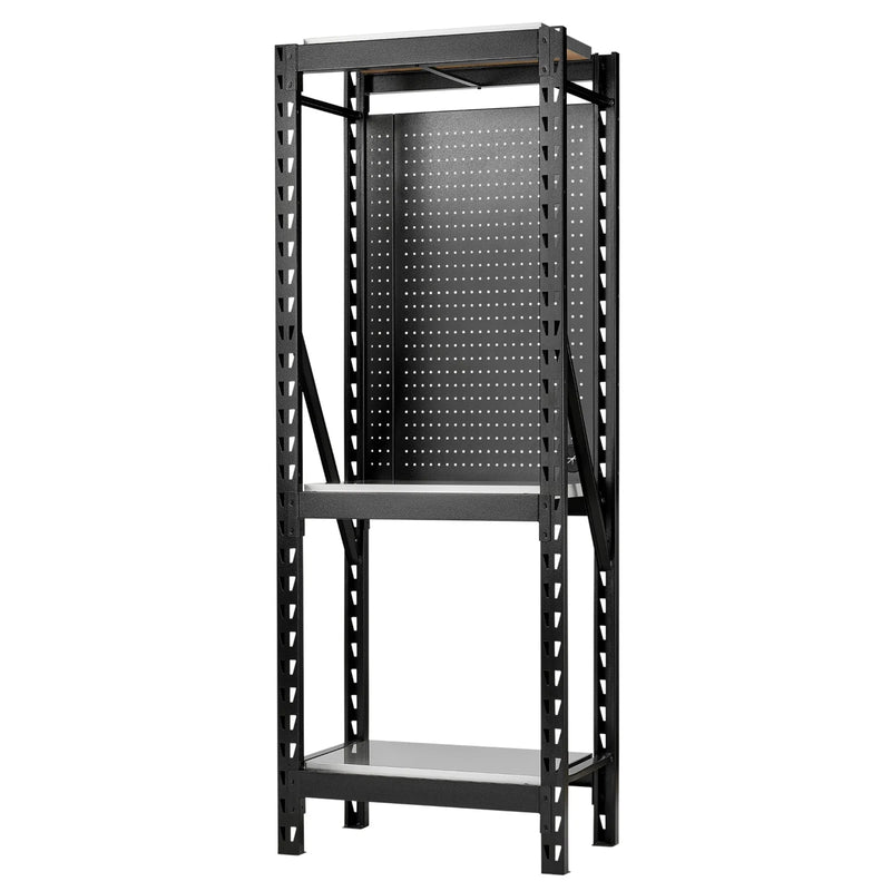 Bunker 17 Piece Modular 3 Tier Racking with Stainless Steel Shelving