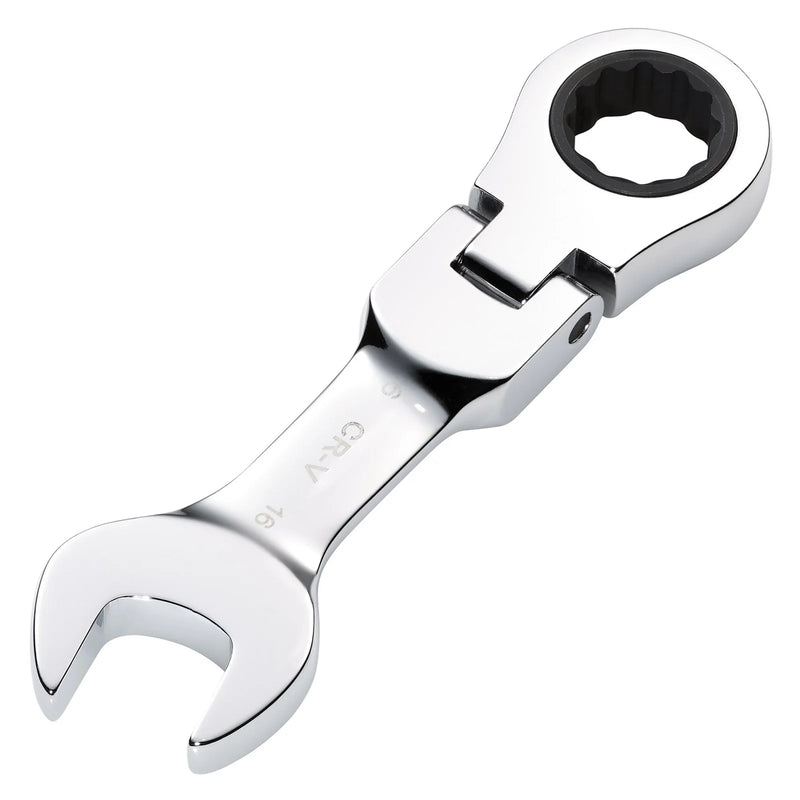 Draper HI-TORQ® Metric Stubby Flexible Head Ratchet Combination Spanner