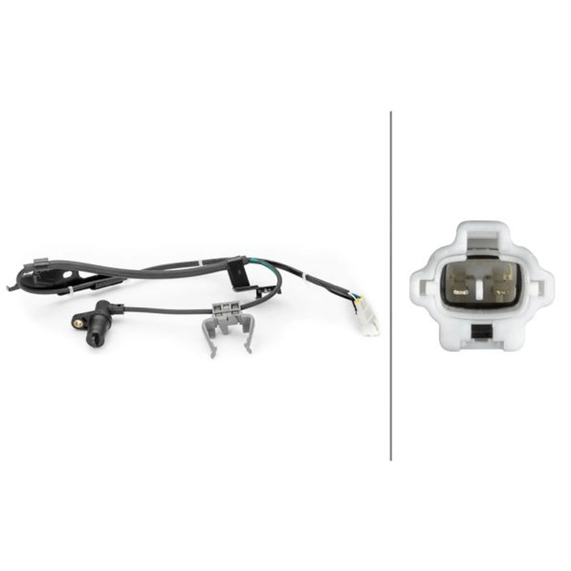 Hella ABS Wheel Speed Sensor Front 6PU 230 040-781