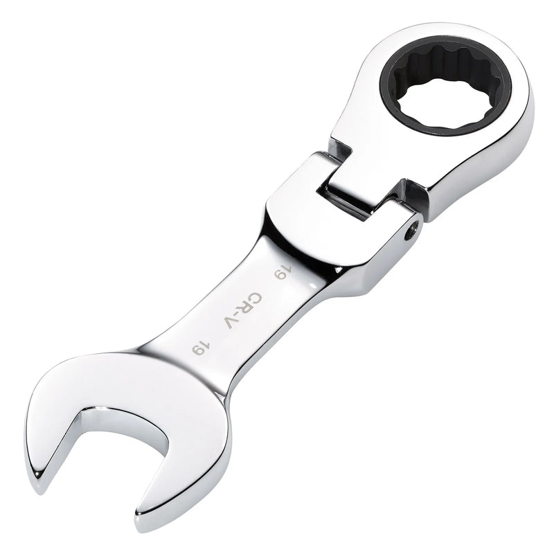 Draper HI-TORQ® Metric Stubby Flexible Head Ratchet Combination Spanner