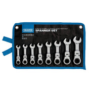 Draper HI-TORQ® Ratchet Spanner Set 10-19mm 8 Piece