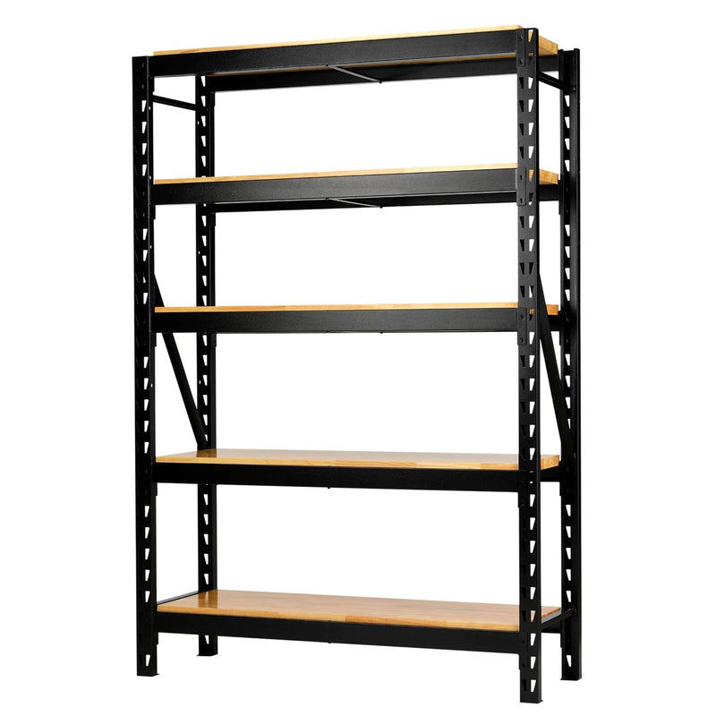 Bunker 22 Piece Modular 5 Tier Racking with Hardwood Shelving