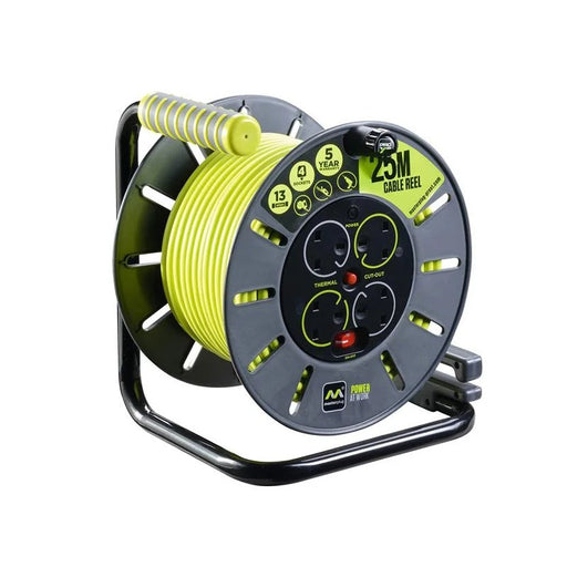 Masterplug PRO-XT Open Cable Reel 240V 13A 4-Socket 50m - OLU50134SL-PX