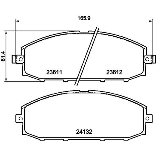 DON Front Brake Pad Set PCP1472