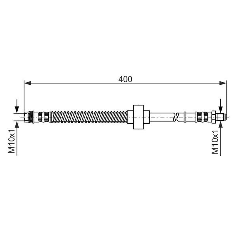 Bosch Brake Hydraulic Hose Line Front 1 987 476 844