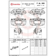 Brembo 2 x Brake Caliper Assembly Front FALA22
