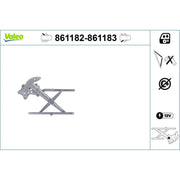 Valeo Electric Window Regulator Lifter Left Rear 861182