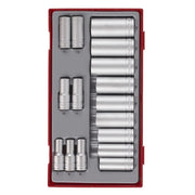 Teng Tools Socket Set 3/8" Drive 12 pt TT1 16 Pieces