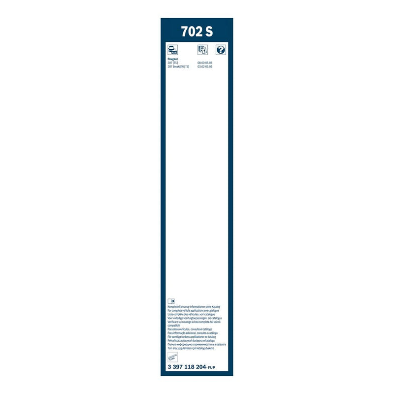 Bosch Twin Spoiler Wiper Blade Set 700mm + 650mm — 702S